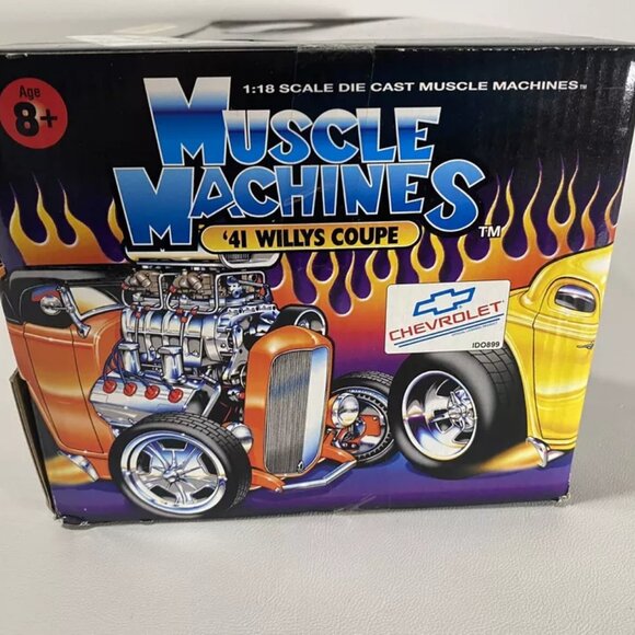 🆕️Muscle Machines - 1:18 - '41 Willys Coupe Limited Edition RAW Metal - Picture 9 of 11